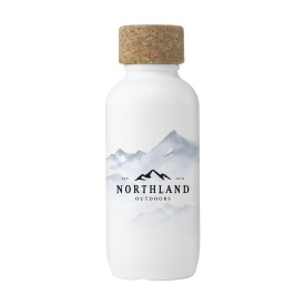 EcoBottle waterfles wit 650 ml - suikerriet - kurkdop