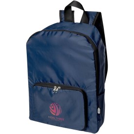 EcoFold RPET opvouwbare rugzak 15 l-Navy