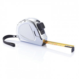 Economic Auto stop rolmaat, 5m/19mm-Zilver-Zonder opdruk