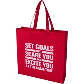 EcoSeal GRS gerecyclede non woven draagtas met inzetstuk 12 l-Rood