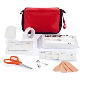EHBO-set in etui - polyester - 15-delig