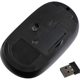 Eileen muis - ABS en bamboe - draadloos - 2.4 GHz - inclusief batterij