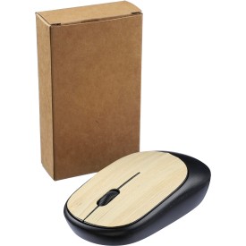 Eileen muis - ABS en bamboe - draadloos - 2.4 GHz - inclusief batterij