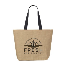 Elegance Bag jute shopper-Zwart