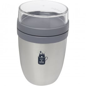 Ellipse Geïsoleerde lunchbox -Zilver