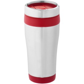 Elwood 410 ml geïsoleerde beker van RCS-gecertificeerd gerecycled roestvrij staal -Rood