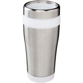 Elwood geïsoleerde koffiebeker 410 ml - recycled RVS - draaibare duimschuifdeksel