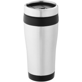 Elwood 410 ml geïsoleerde beker van RCS-gecertificeerd gerecycled roestvrij staal -Zwart