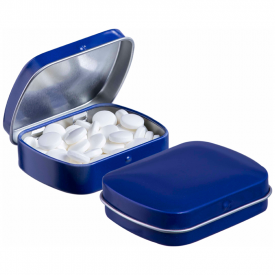 Embossed mini scharnierblikje-Blauw