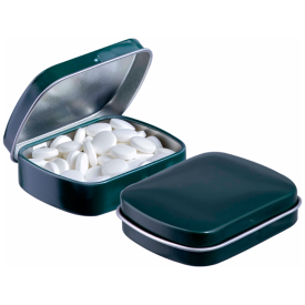 Pepermunt - 23 gram - embossed - pepermunt naar keuze - scharnierblik