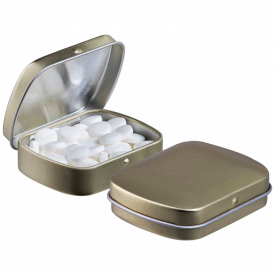 Embossed mini scharnierblikje-Goud