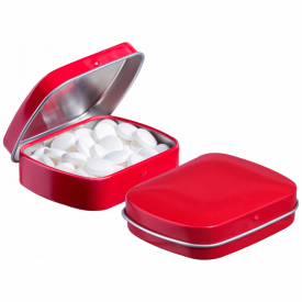 Embossed mini scharnierblikje-Rood