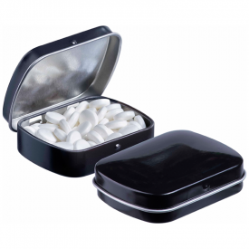 Embossed mini scharnierblikje-Zwart