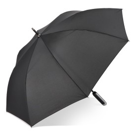 Emerantia 190T Pongee 23" Stokparaplu Auto open-Zwart