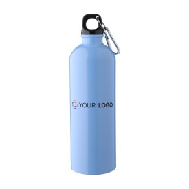 Emeric drinkfles 750ml - gerecycled RVS - PP dop - karabijnhaak
