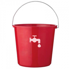 Emmer 10 liter laten bedrukken-Rood