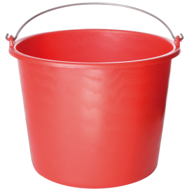 Emmer - gerecycled kunststof - 12 liter - diverse kleuren