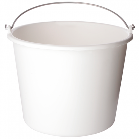 Emmer 12 liter diverse kleuren-Wit