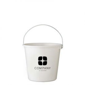 Emmer 5 liter laten bedrukken-Wit