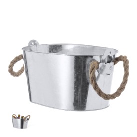 Emmer Yuzux - metaal - 6 liter - met touwhandvatten