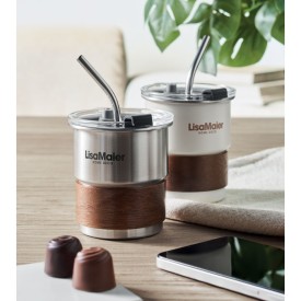 Enkelwandige beker 260ml-Mat zilver