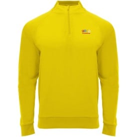 Epiro 200 g/m² sweatshirt met lange mouwen en kwartrits voor kinderen-Geel