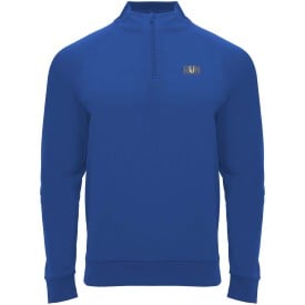 Epiro 200 g/m² sweatshirt met lange mouwen en kwartrits voor kinderen-Koningsblauw
