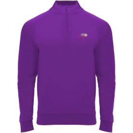 Epiro 200 g/m² sweatshirt met lange mouwen en kwartrits voor kinderen-Mauve