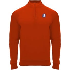 Epiro 200 g/m² sweatshirt met lange mouwen en kwartrits voor kinderen-Rood