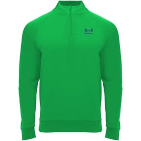Epiro 200 g/m² sweatshirt met lange mouwen en kwartrits voor kinderen-Varen groen