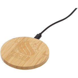 Essence draadloos oplaadstation - bamboe - 15 W - met gerecyclede TPE-kabel