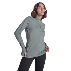 Estambul sweater - dames - gerecycled polyester - 200 g/m2 - halve rits