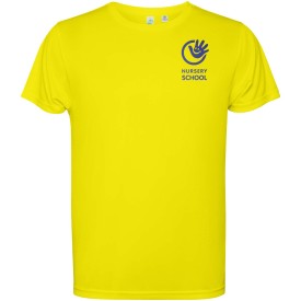 Estoril 125 g/m² T-shirt met korte mouwen voor kinderen-Fluorgeel