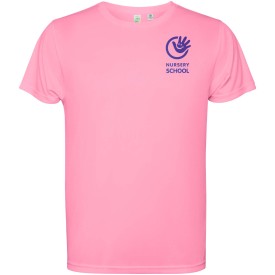 Estoril 125 g/m² T-shirt met korte mouwen voor kinderen-Zijde roze