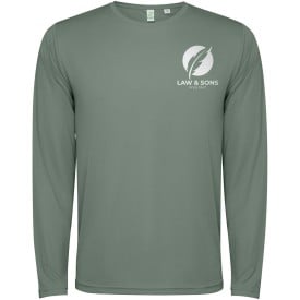 Estoril 125 g/m² T-shirt met lange mouwen voor kinderen-Lauriergroen