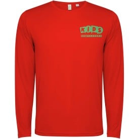 Estoril 125 g/m² T-shirt met lange mouwen voor kinderen-Rood