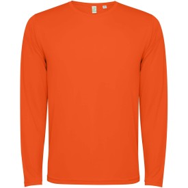 Estoril 125 g/m² T-shirt met lange mouwen voor kinderen-Vuur oranje