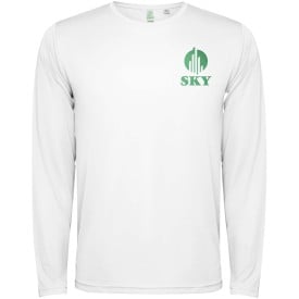Estoril 125 g/m² T-shirt met lange mouwen voor kinderen-Wit