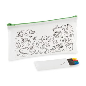 Etui met 4 krijtjes-Limoen