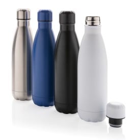Eureka fles 500ml - gerecycled RVS - enkelwandig - gekleurde fles en dop