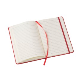 Eva notitieboek - A5 - PU - 96 vellen - gelinieerd - elastieksluiting en lint
