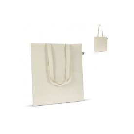 Fairtrade katoenen tas ecru lang 140g/m² 38x42cm