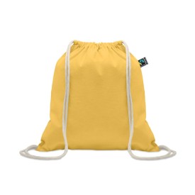 Fairtrade trekkoordtas 180g-Geel