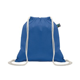 Fairtrade trekkoordtas 180g-Koningsblauw
