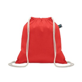 Fairtrade trekkoordtas 180g-Rood