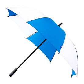 Falcone® Golfparaplu windproof-Kobalt blauw / wit