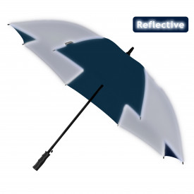 FALCONE® - REFLECTERENDE PARAPLU-Marinablauw / zilver