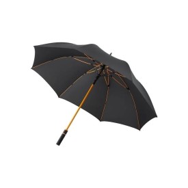 Fare Stormparaplu - 100% RPET-Zwart/oranje