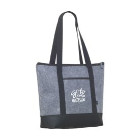 Feltro shopper - rPET vilt - 46 x 37 cm - ritssluiting - lange hengsels