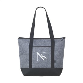 Feltro shopper - rPET vilt - 46 x 37 cm - ritssluiting - lange hengsels